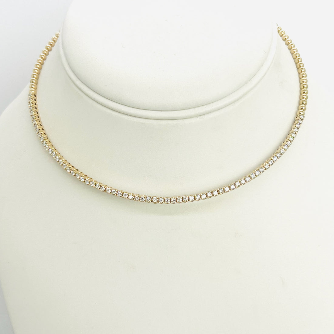 14kg flexible diamond tennis necklace