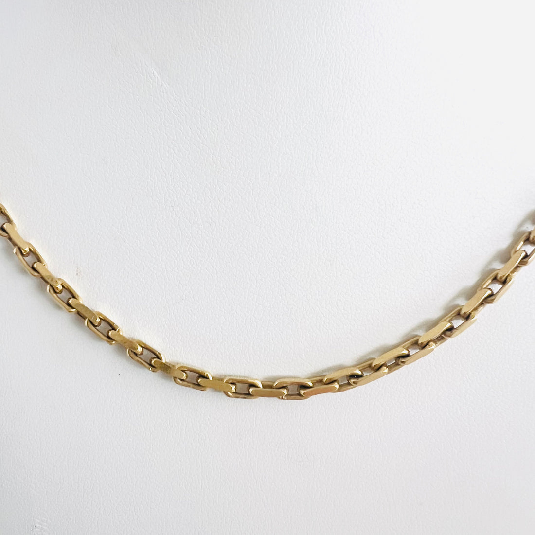 14k paper clip chain necklace