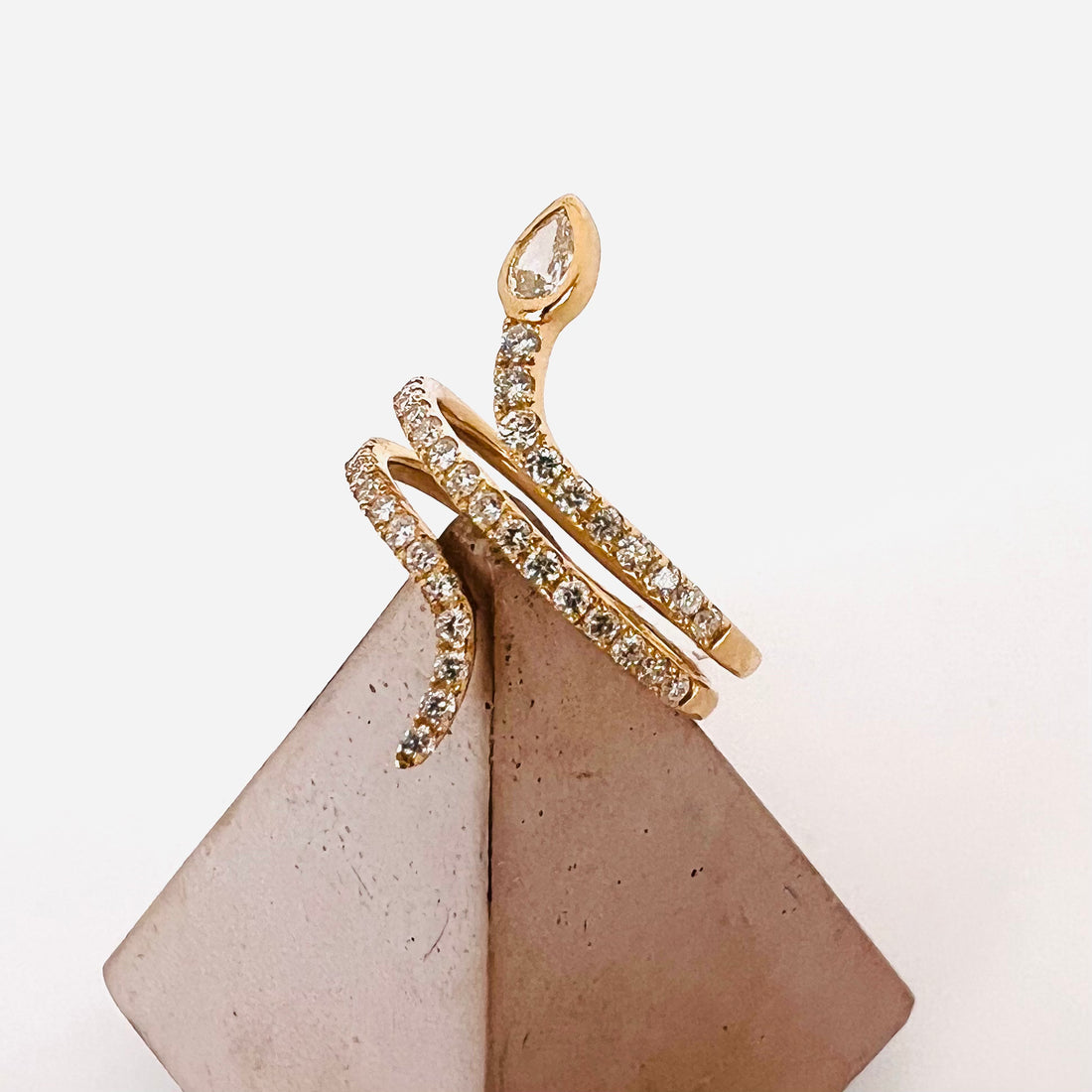 triple wrap snake ring