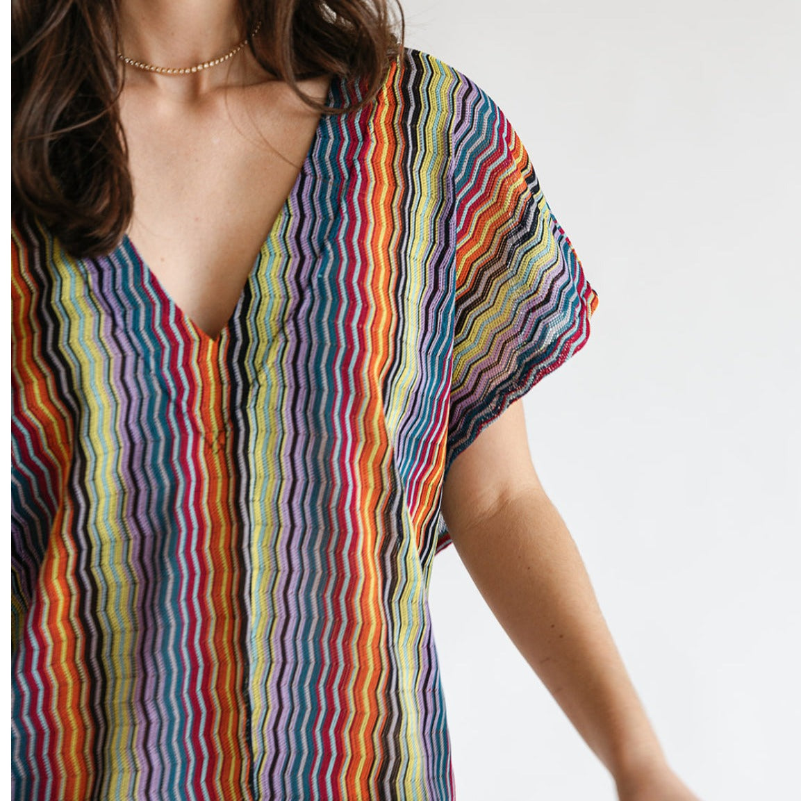 the JEWEL coverup in colorful pattern