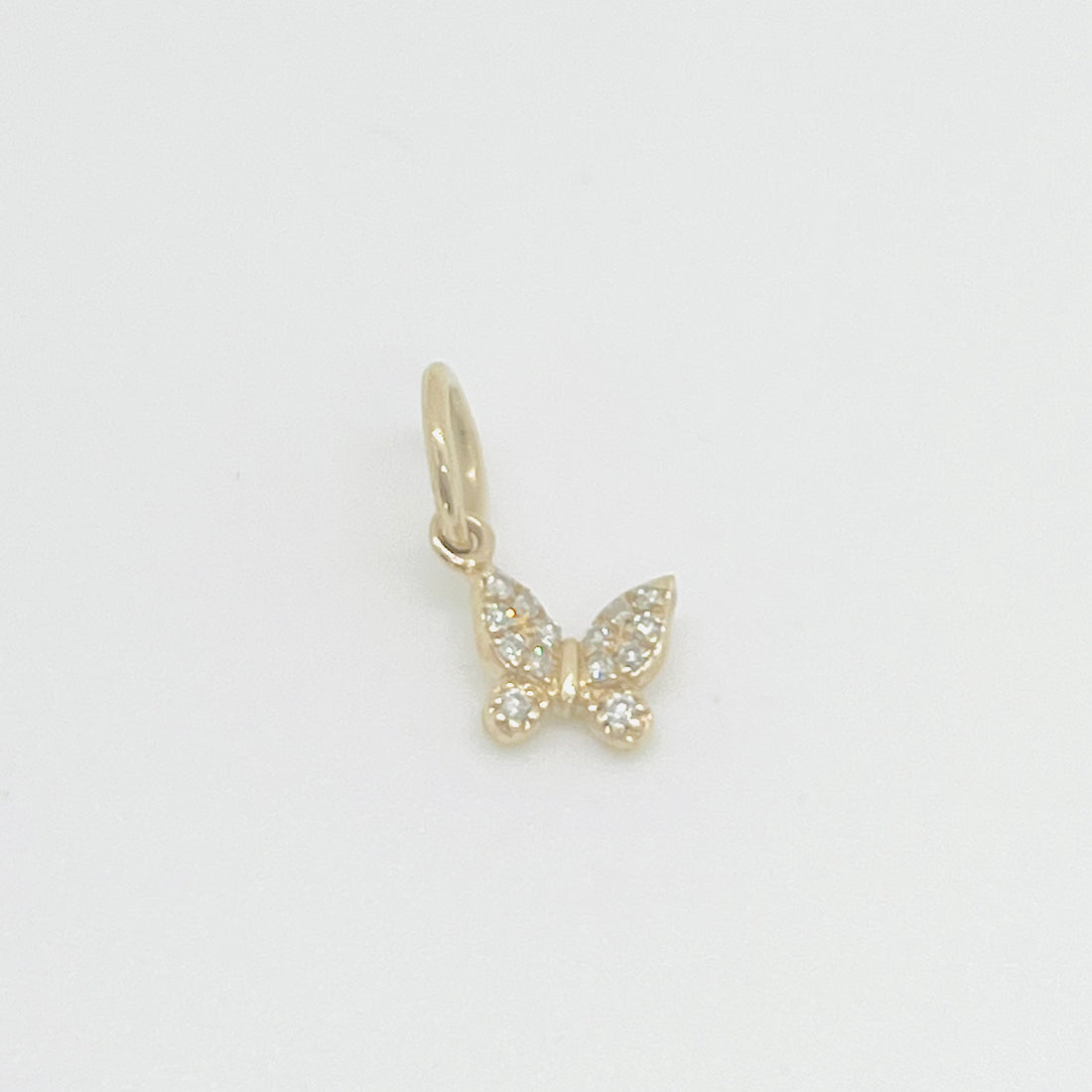 diamond butterfly charm