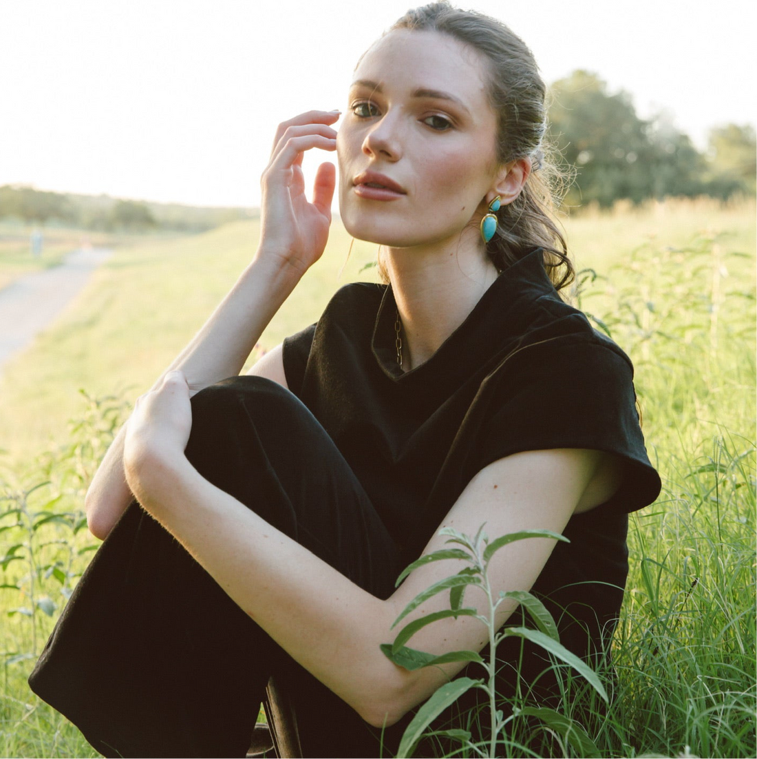 the AUDREY in black velvet