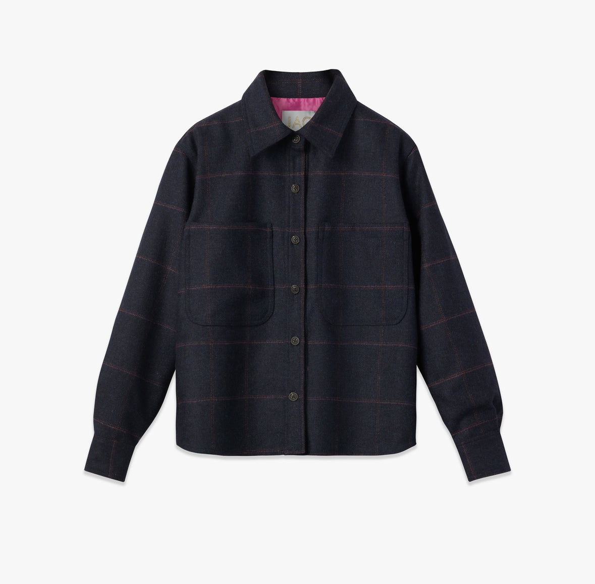 the HOLLY coat in navy plaid