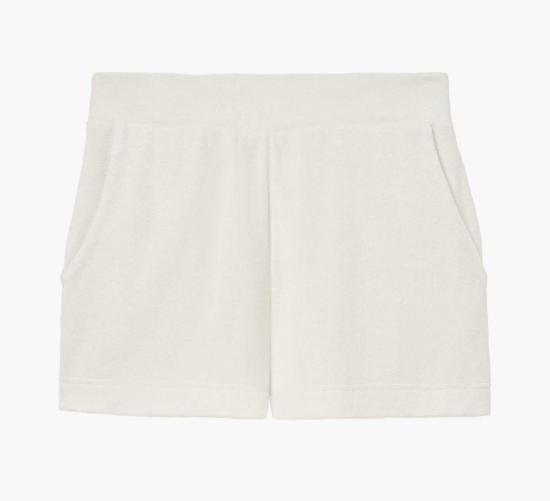the BLAKELY short in snow French terry