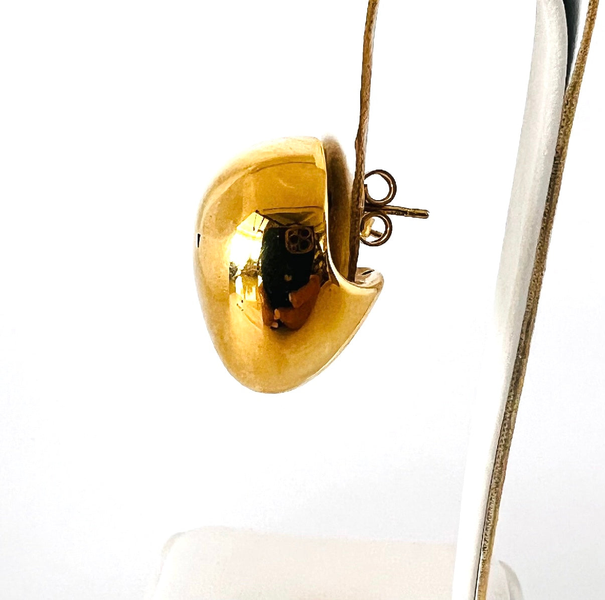 14k chunky gold earrings