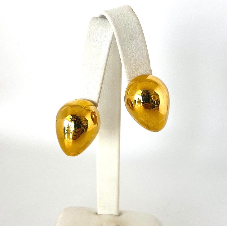 14k chunky gold earrings