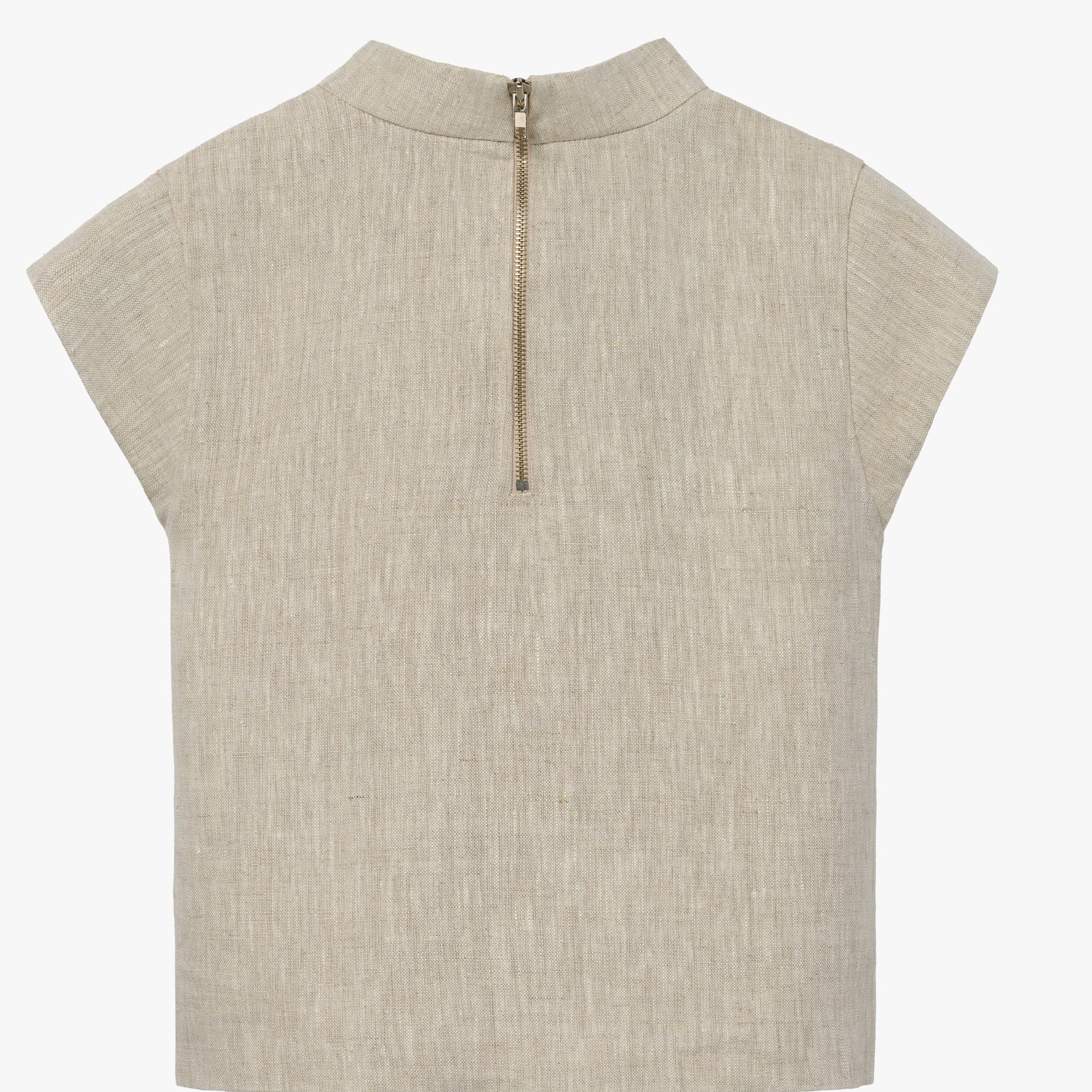 the AUDREY in tan linen