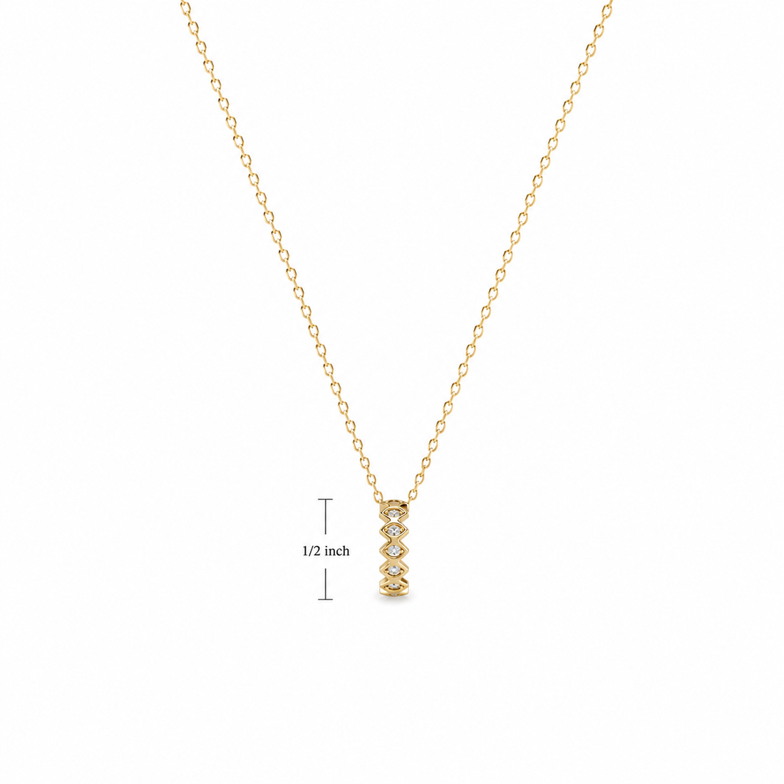 14k gold with diamond eye design rondelle