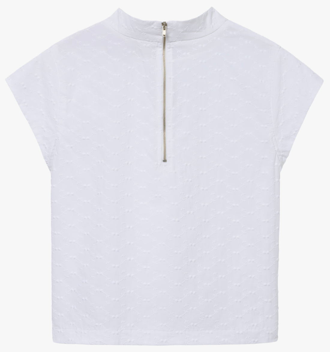 the AUDREY in white eyelet