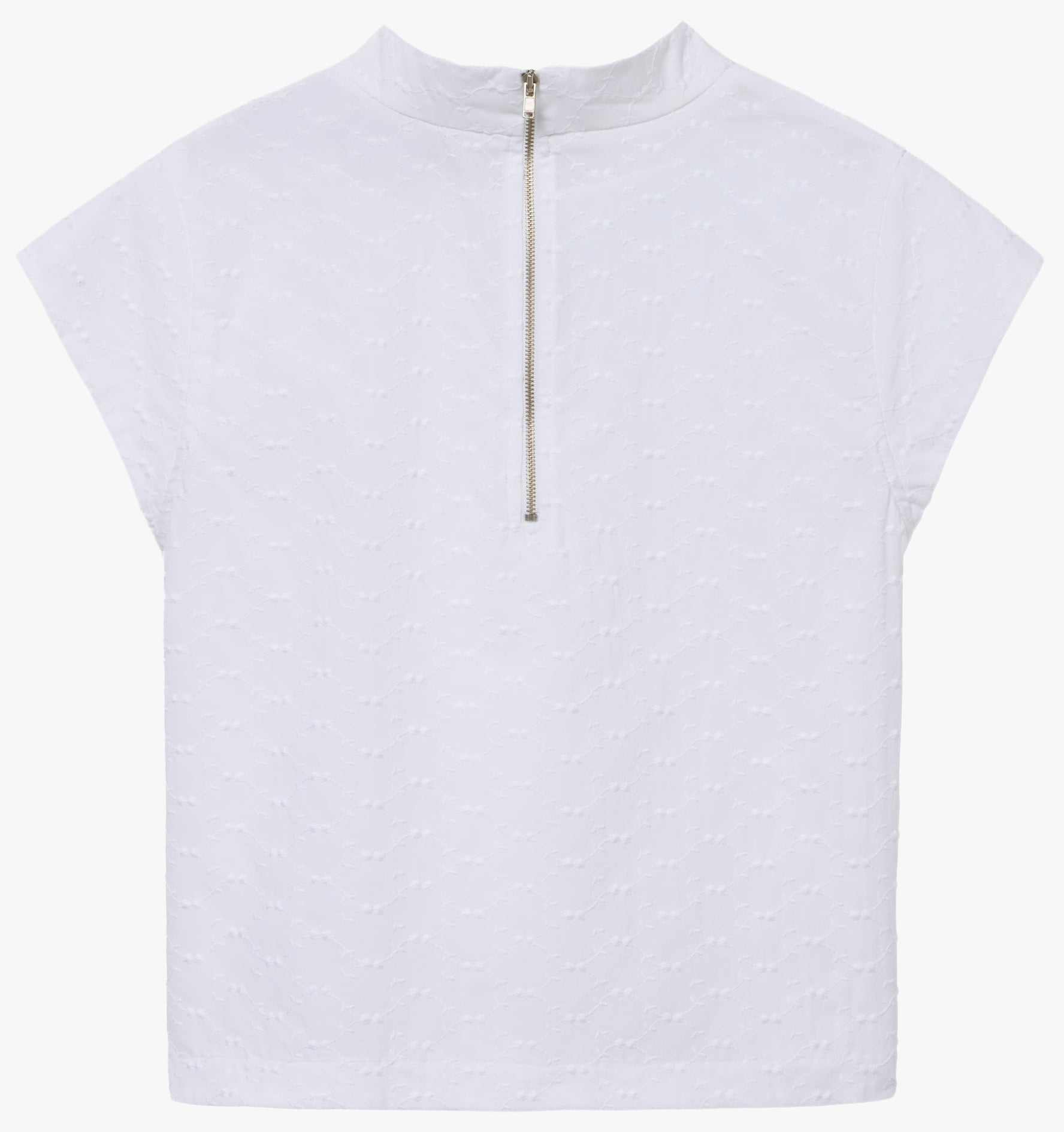 the AUDREY in white eyelet