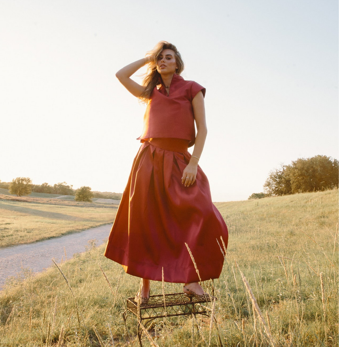 the AUDREY in cranberry