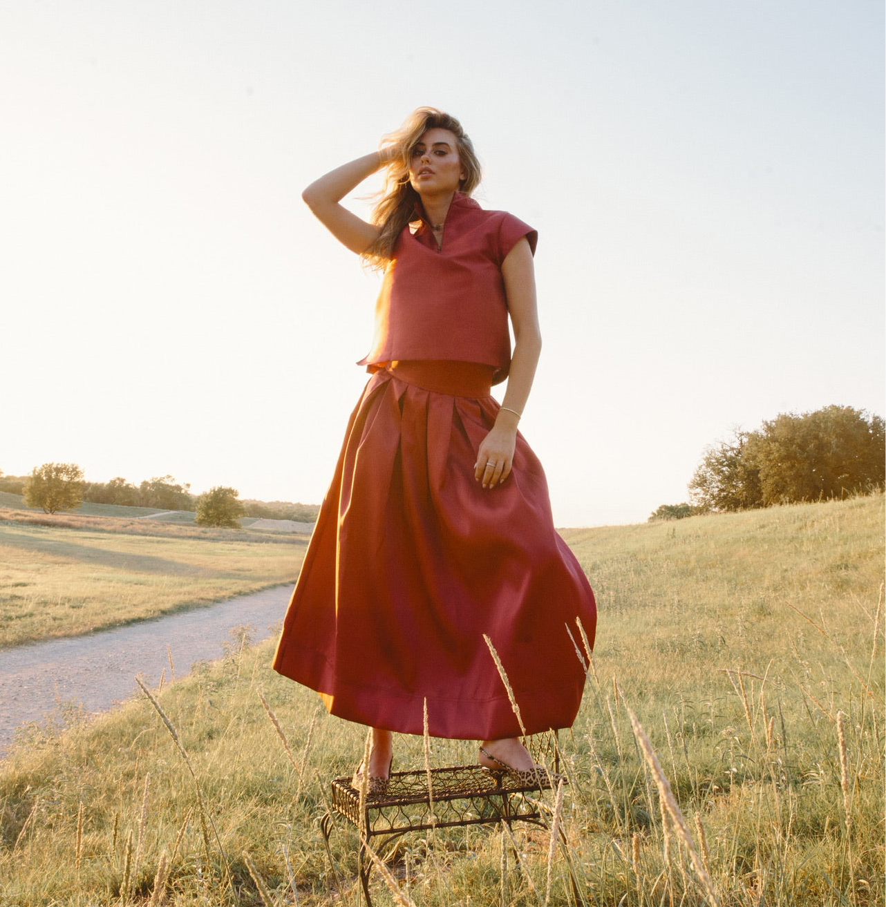 the AUDREY in cranberry