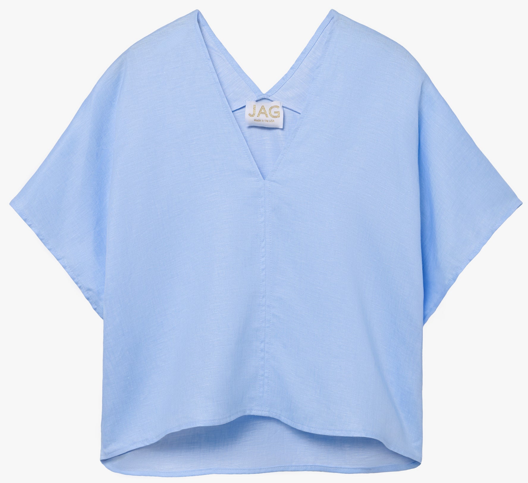 the JEWEL in powder blue linen