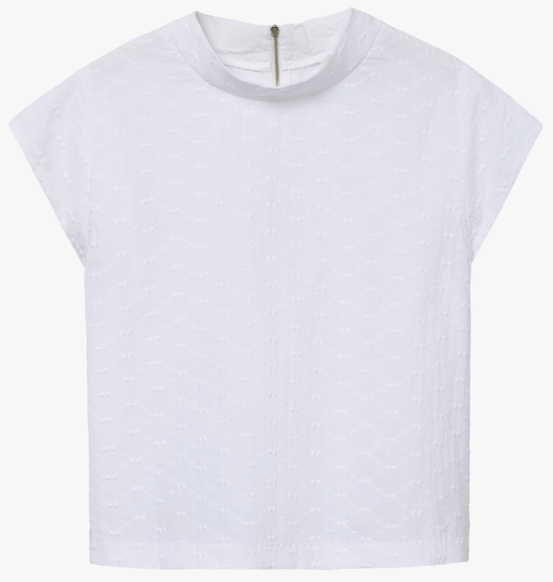 the AUDREY in white eyelet