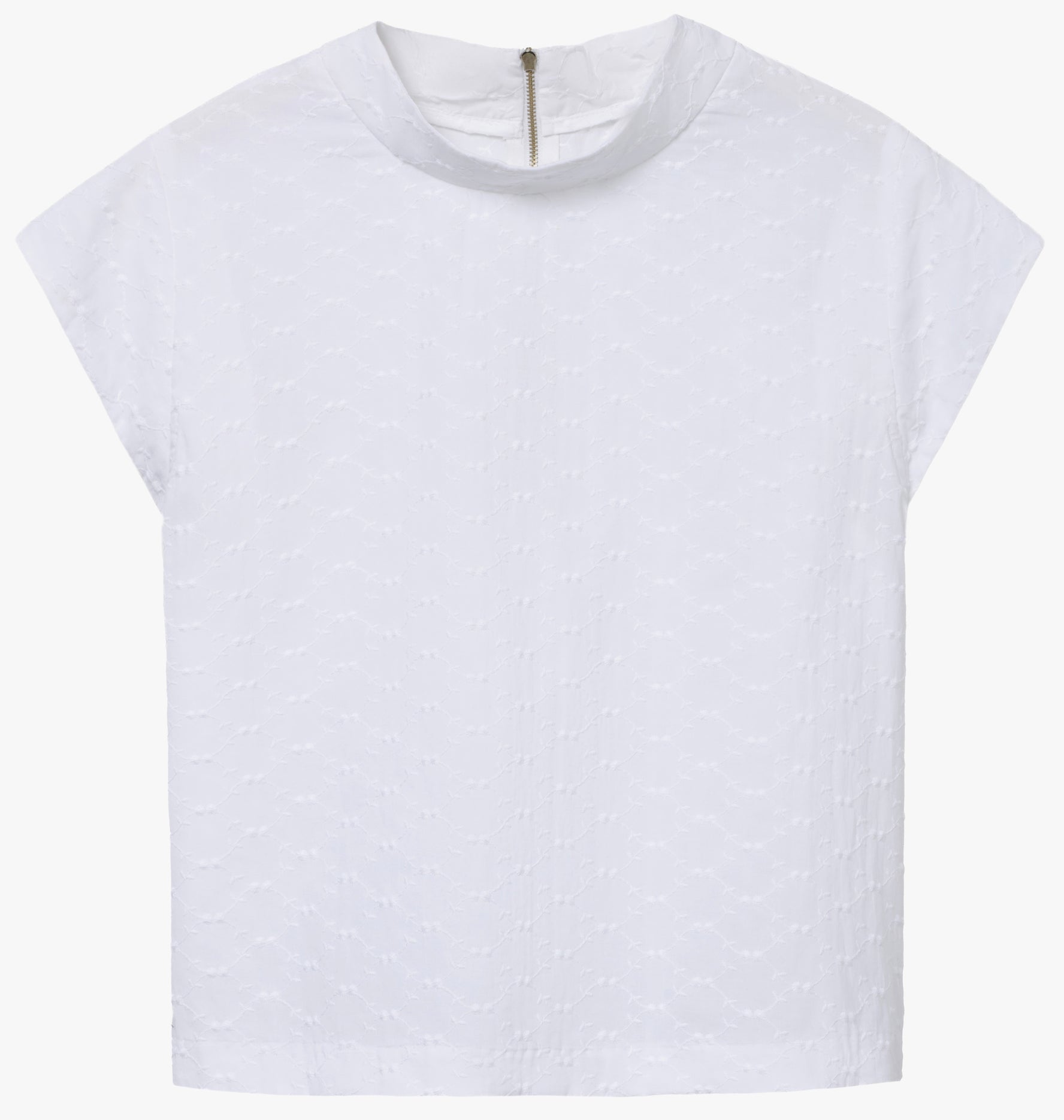 the AUDREY in white eyelet