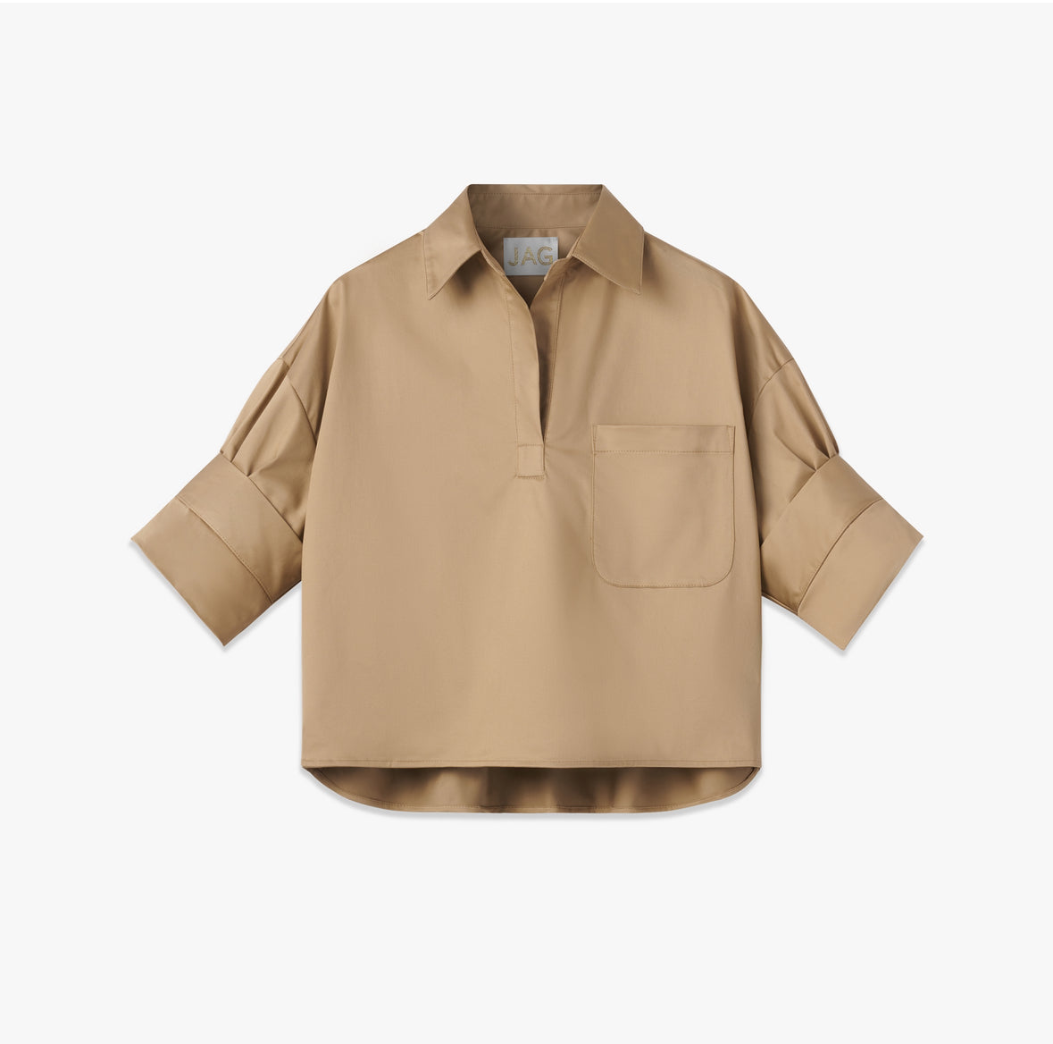 the ROSE top in tan