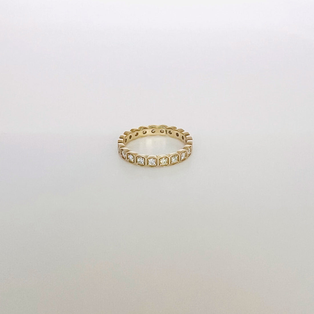 14k diamond stacking ring