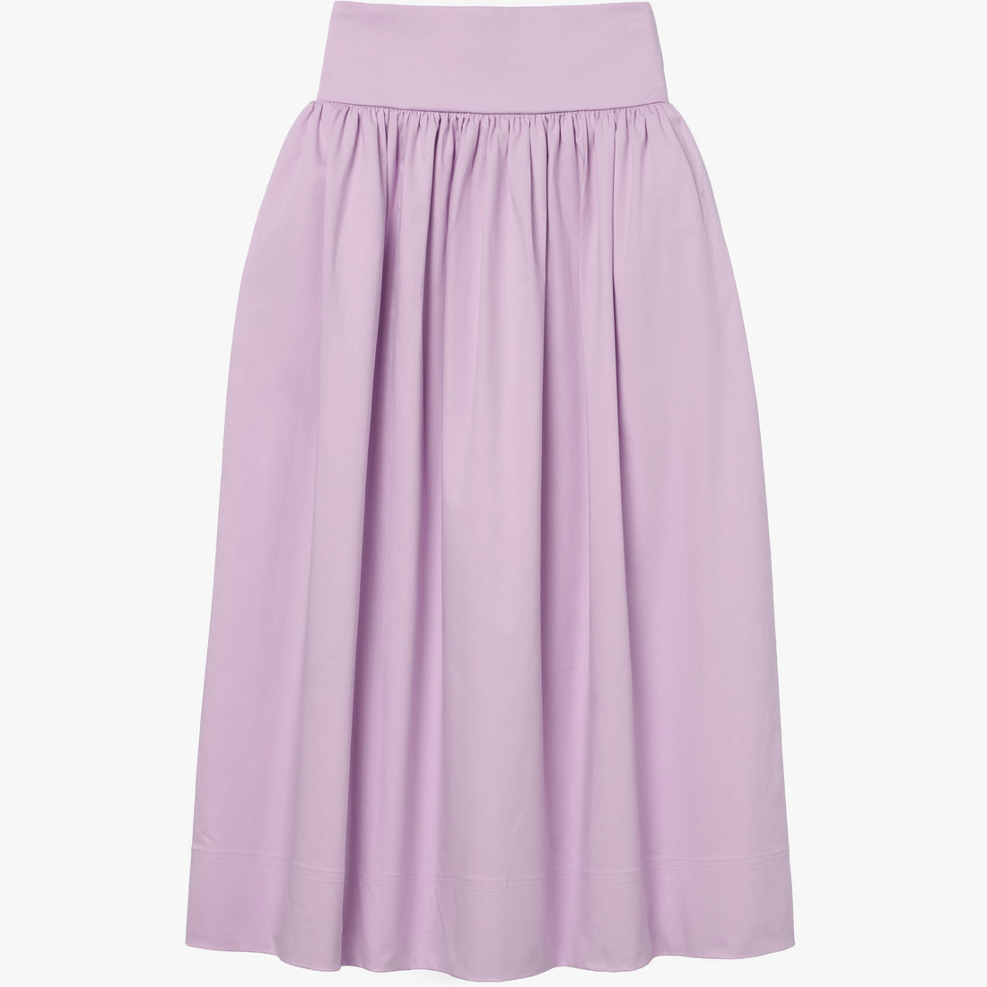 the BELLE pleated skirt in lavender cotton blend