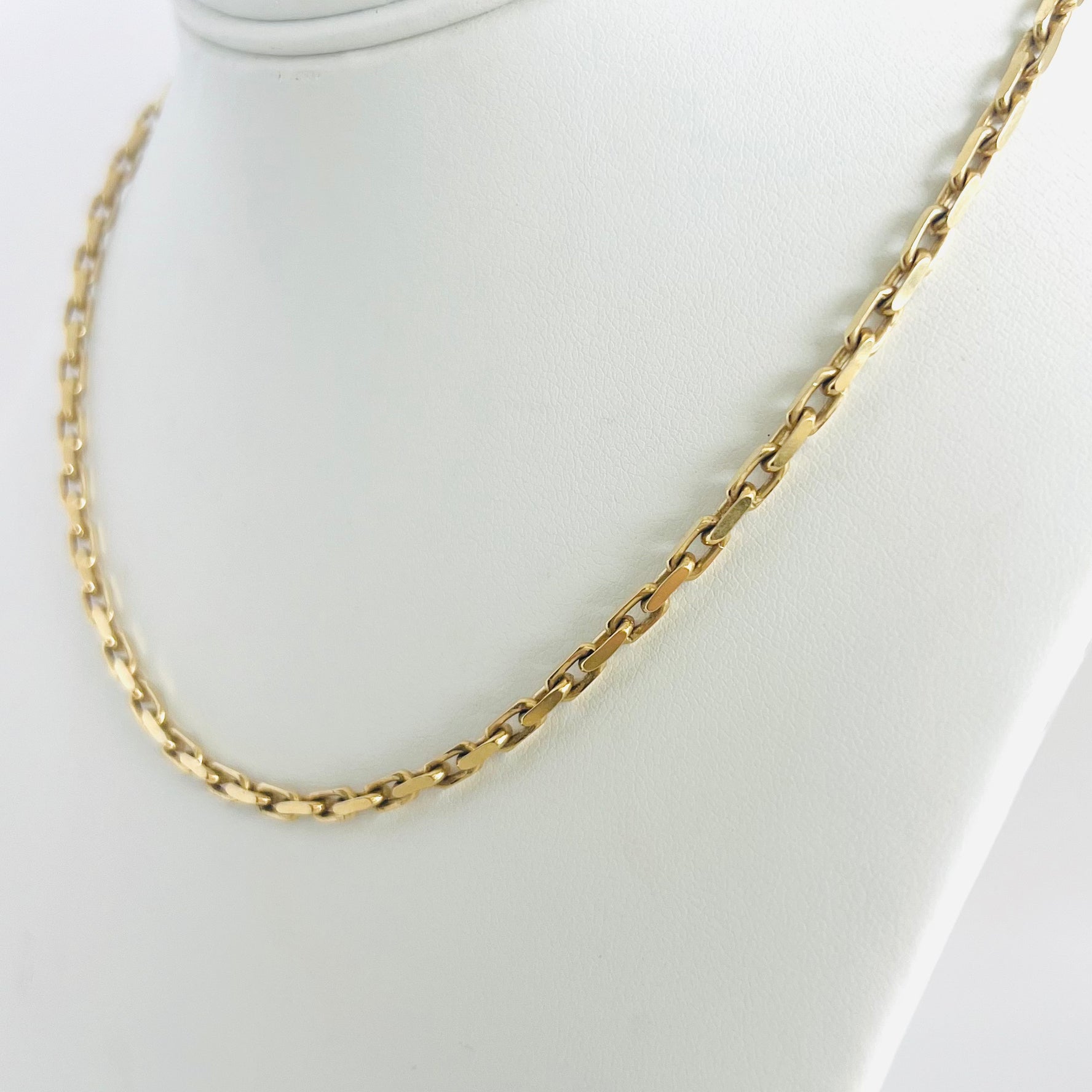 14k paper clip chain necklace