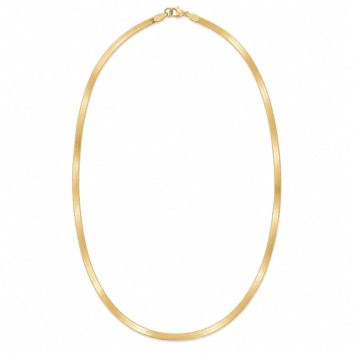14K Gold Herringbone Chain Necklace by JAG Jewelry and Goods