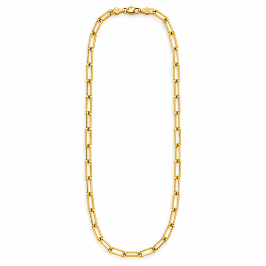 14K Gold Paperclip Chain Necklace by JAG Jewelry and Goods