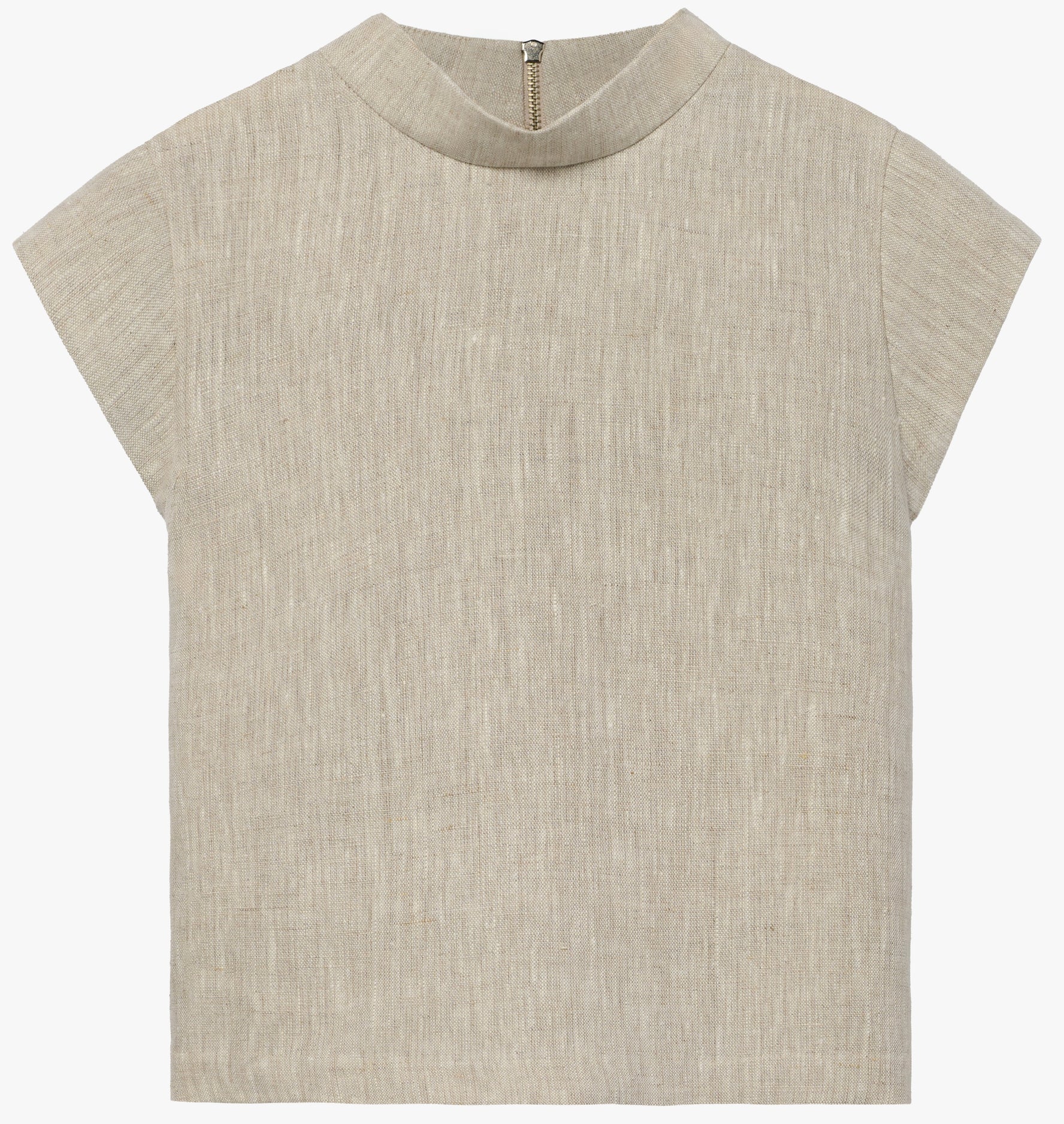 the AUDREY in tan linen