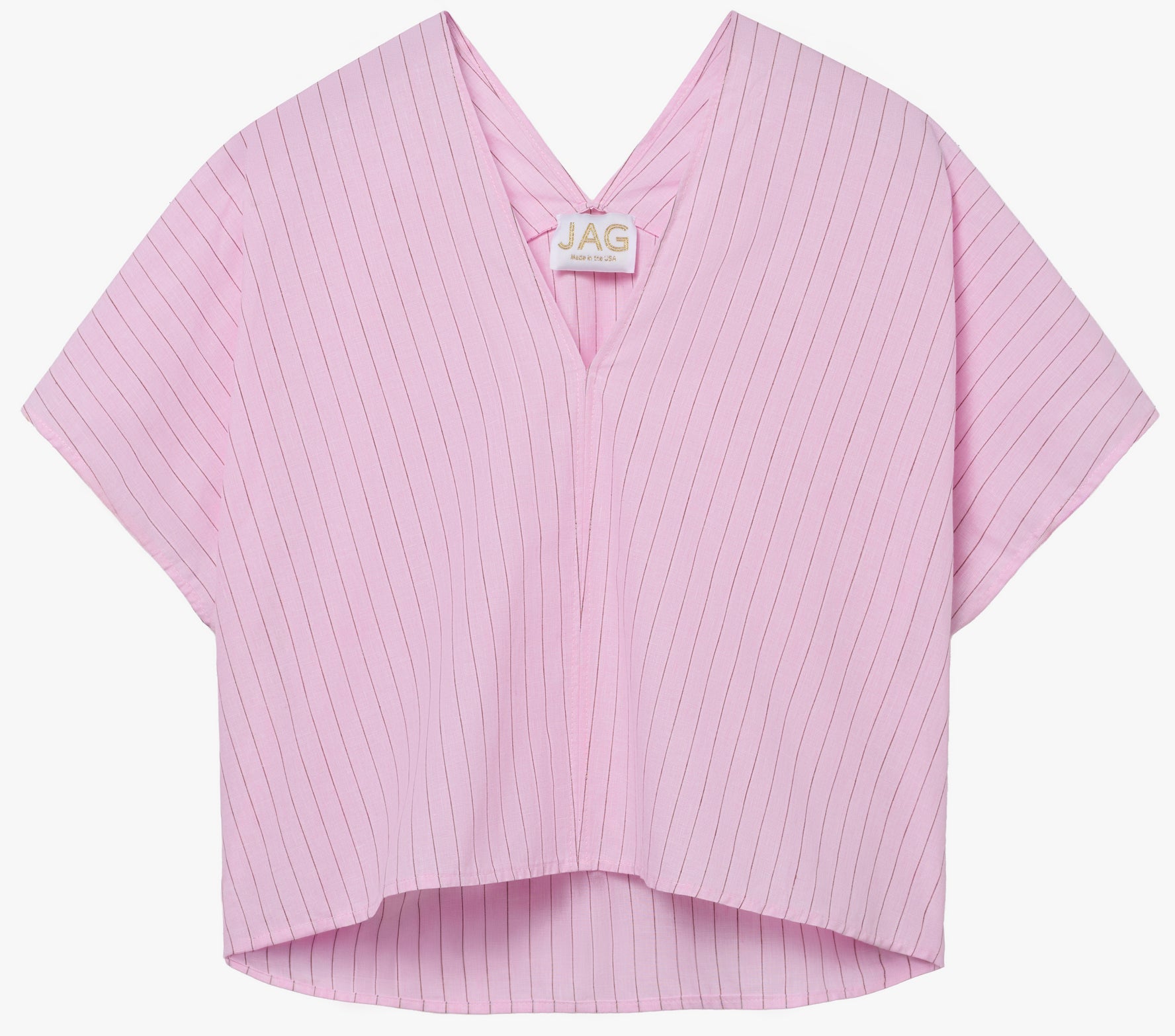 the JEWEL in pink/brown Italian cotton