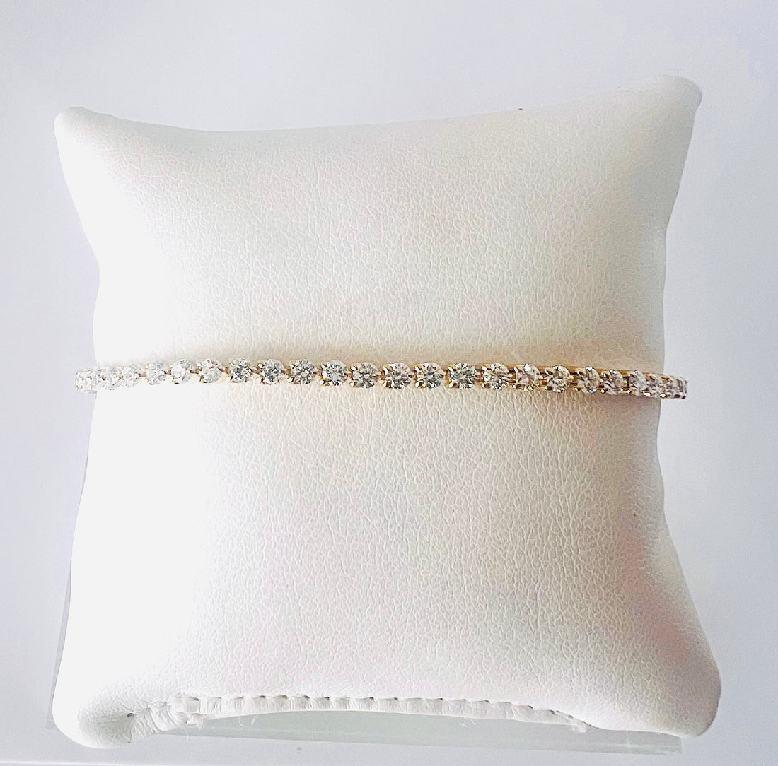 14k diamond tennis bracelet