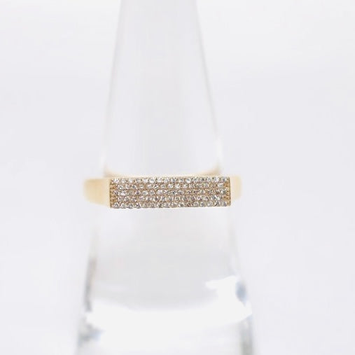 diamond pave statement band
