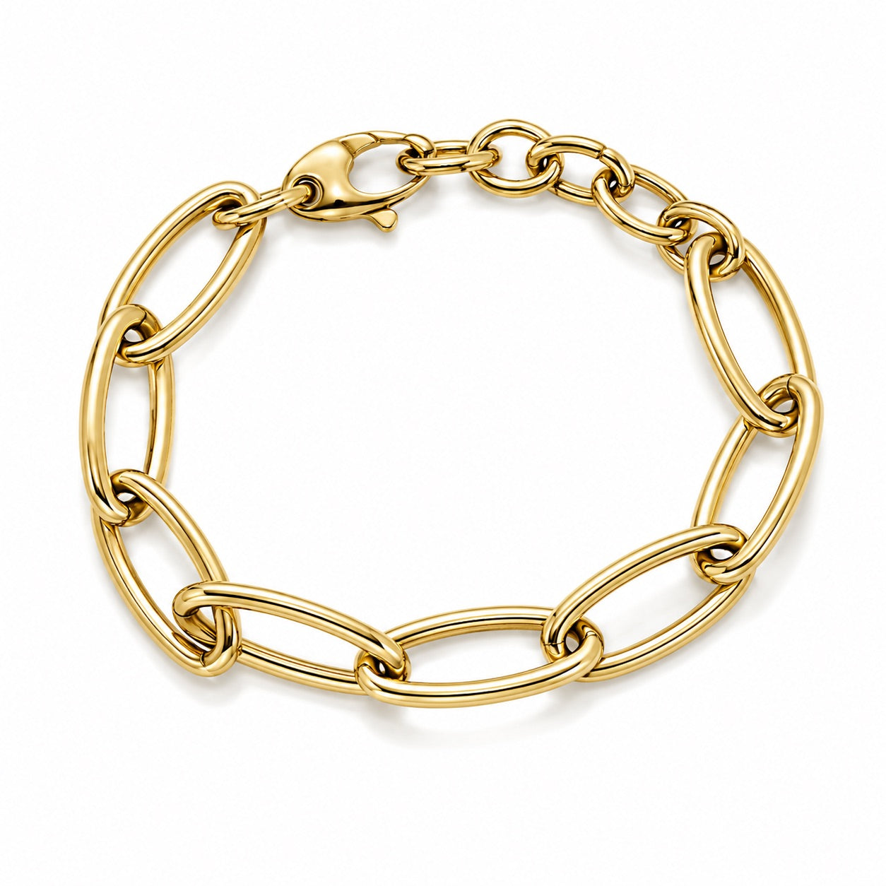 14K Oval Jumbo Link Bracelet