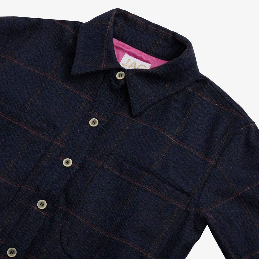 the HOLLY coat in navy plaid