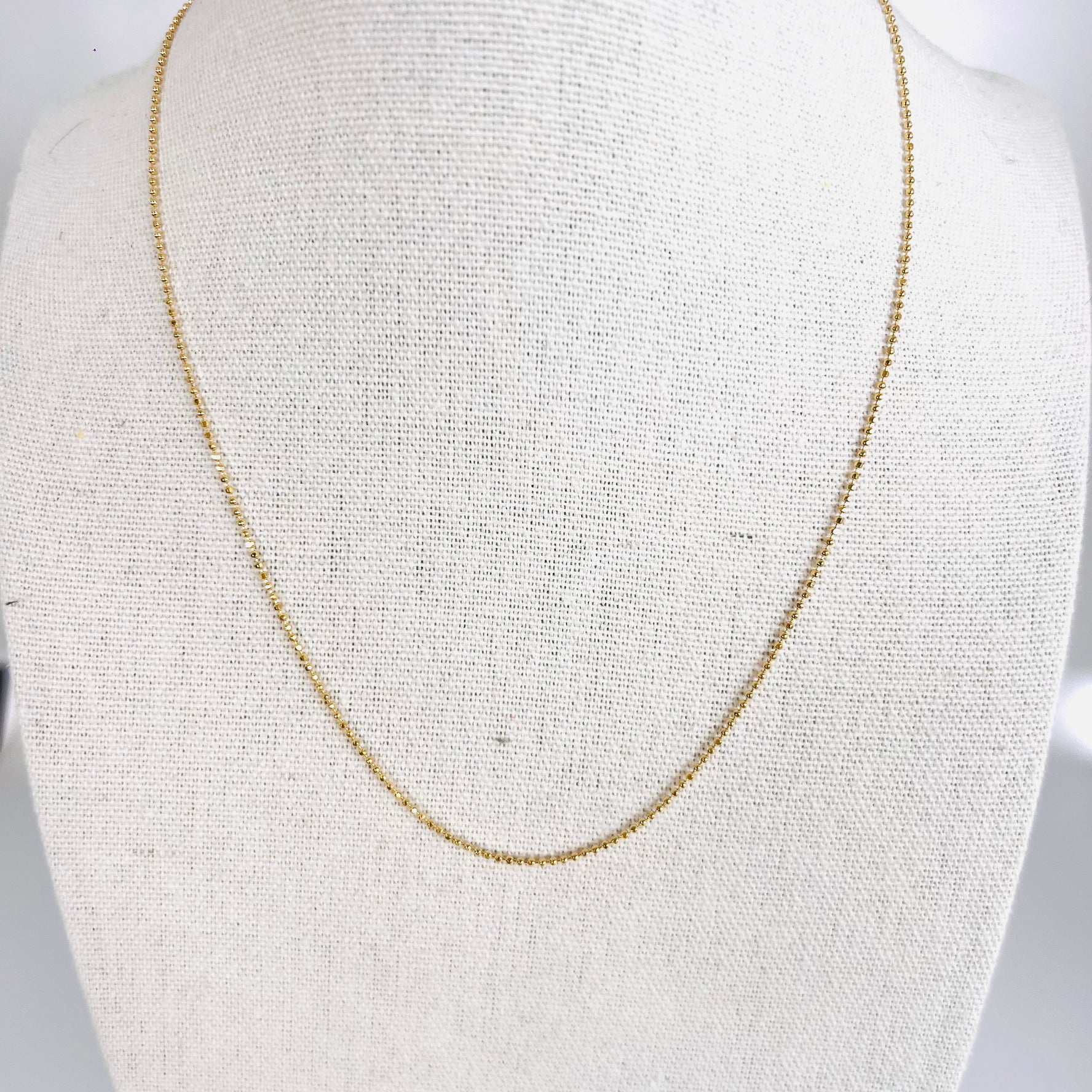 14k gold ball chain / necklace