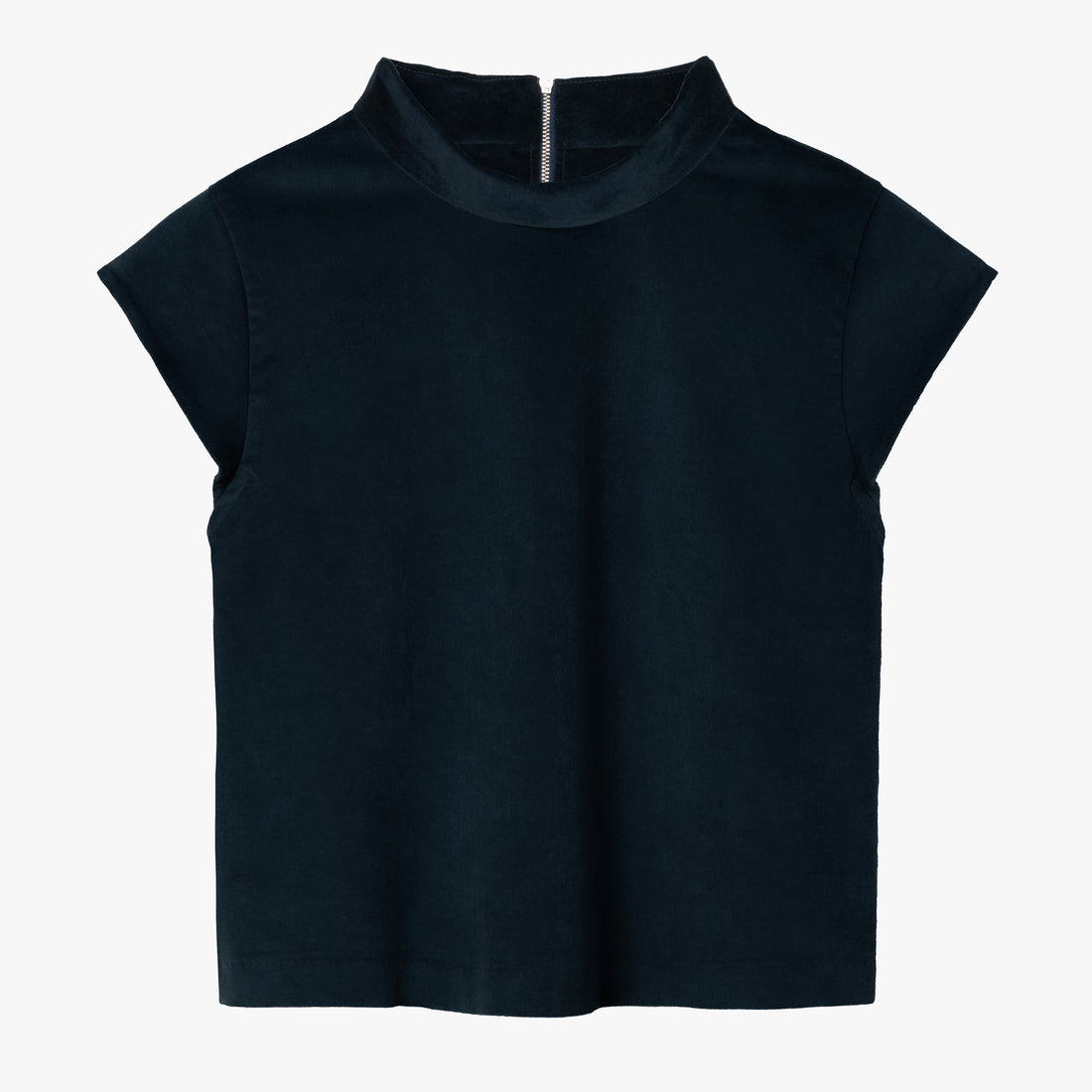 The AUDREY Top in Navy Velvet