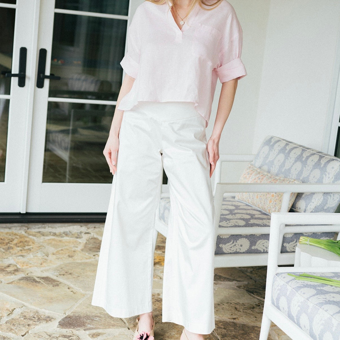 The BRENNA Pant in White