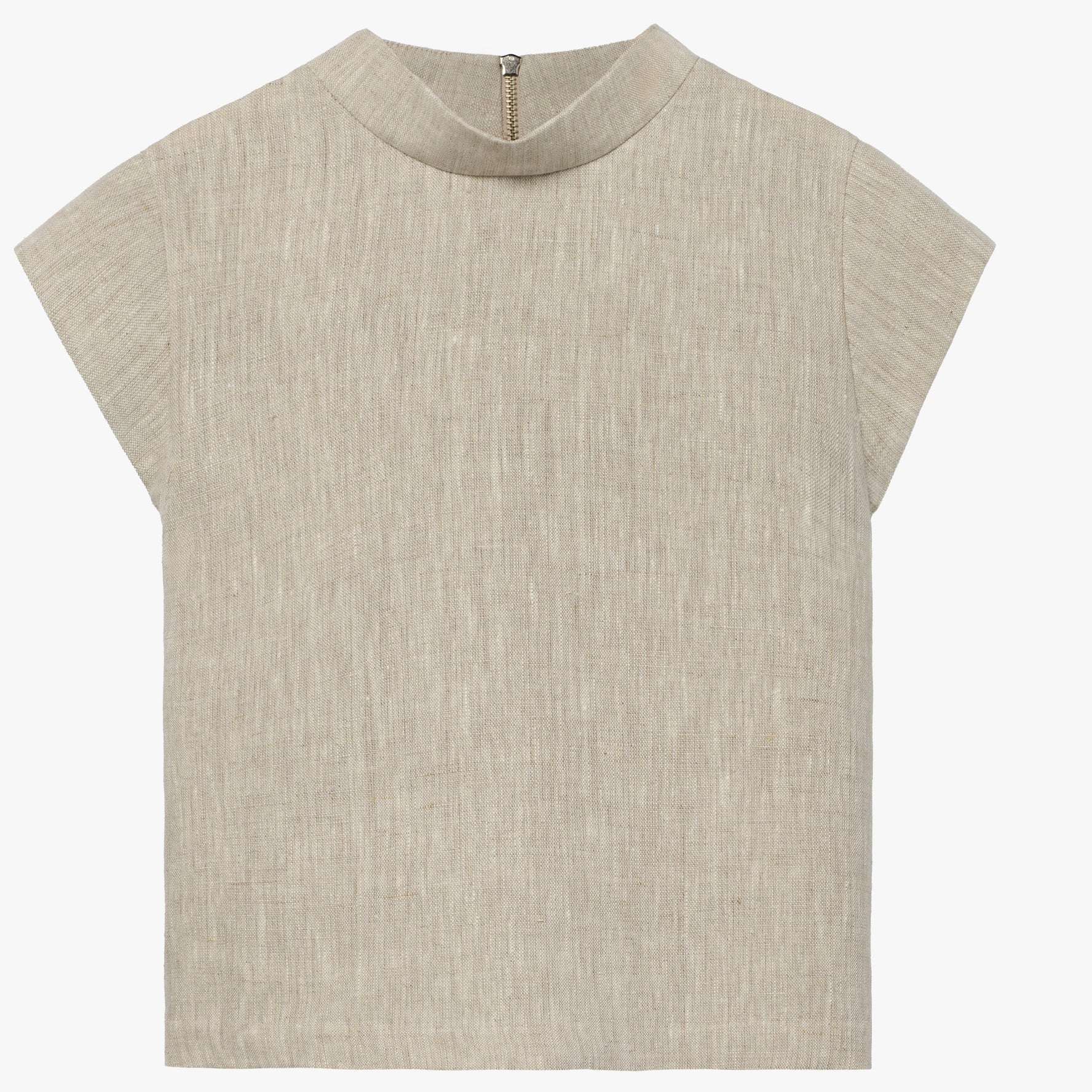 the AUDREY in tan linen