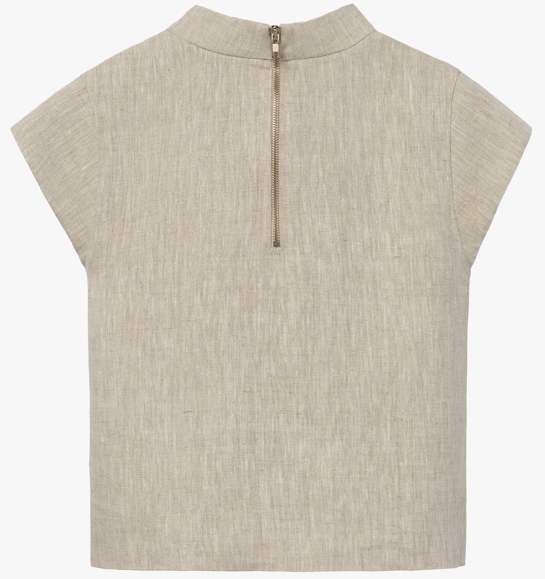 the AUDREY in tan linen