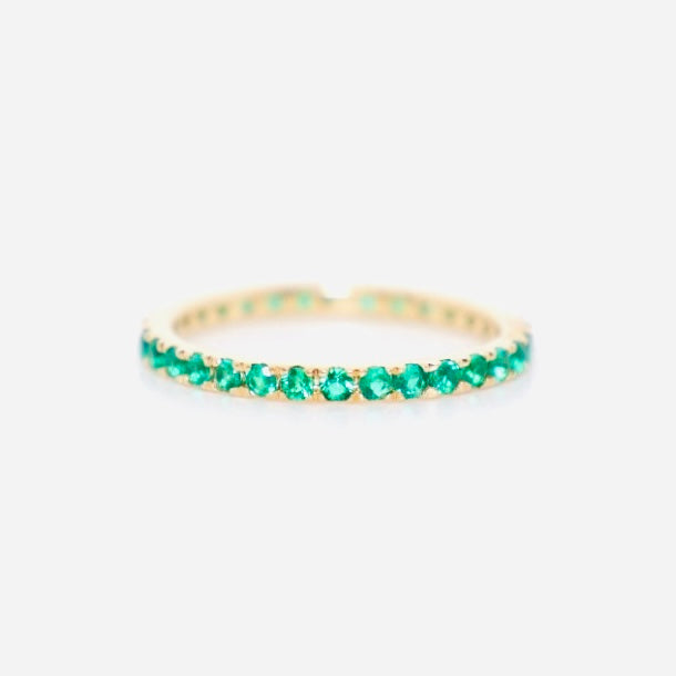 brilliant emerald stacking ring