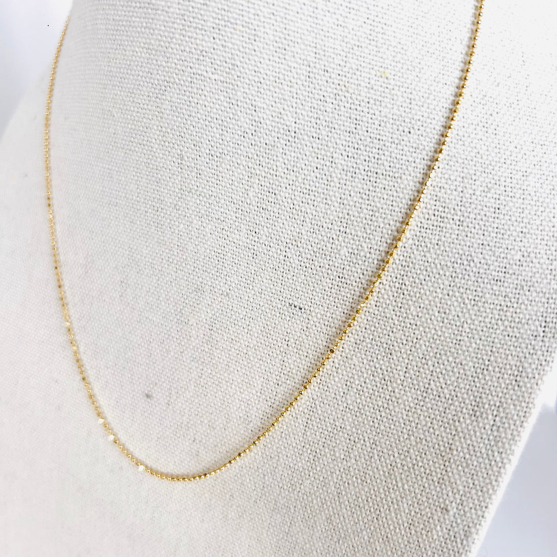 14k gold ball chain / necklace