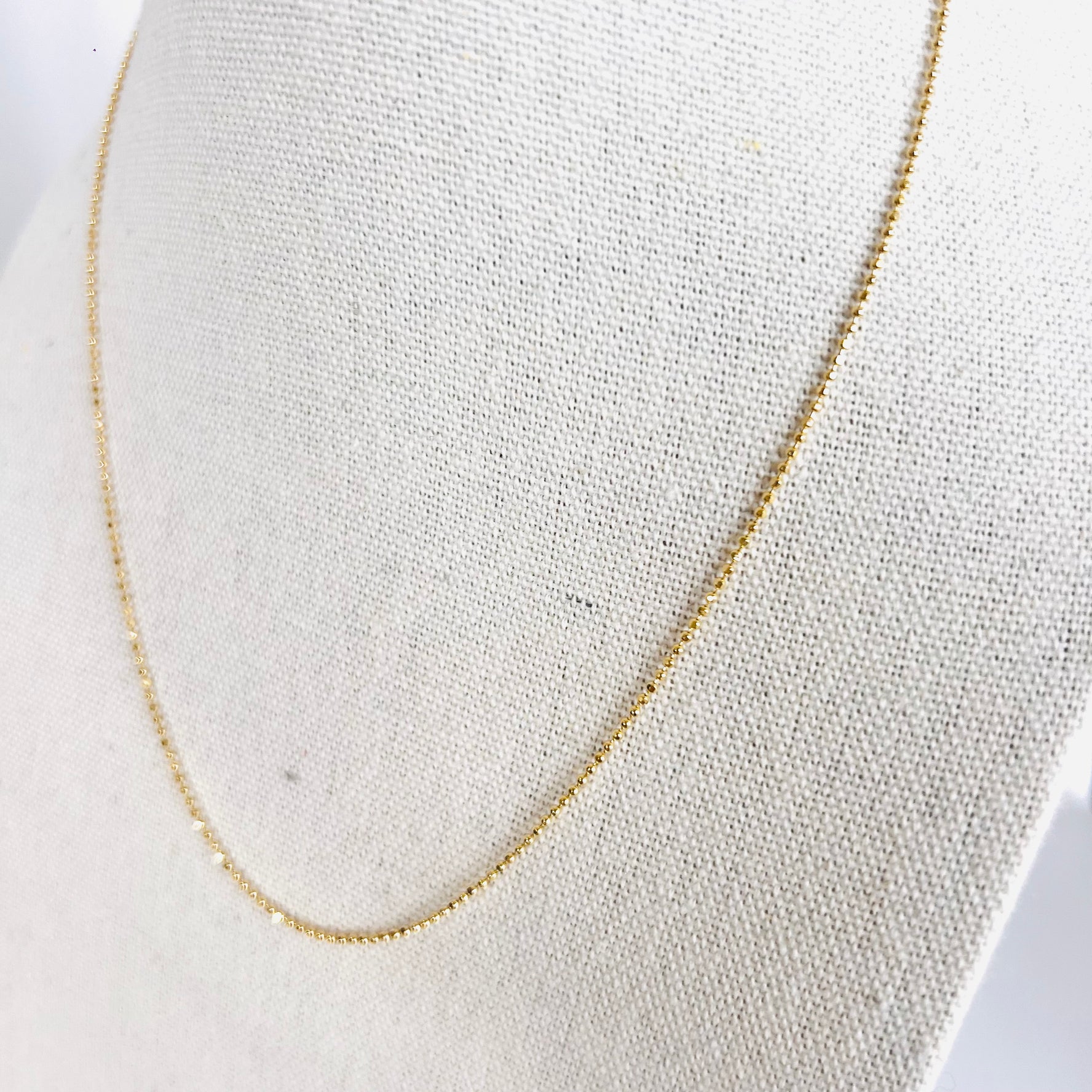 14k gold ball chain / necklace