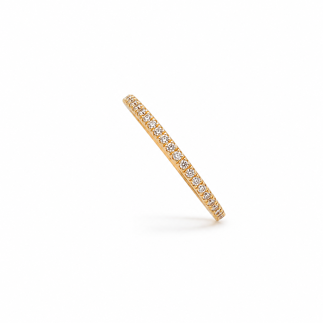 diamond pave pinky ring