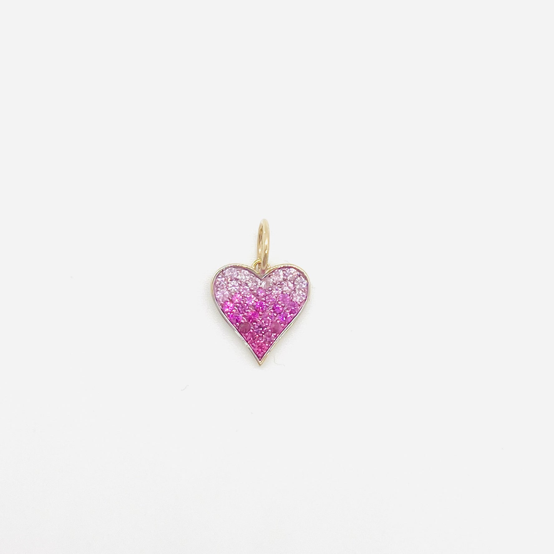 sapphire heart charm