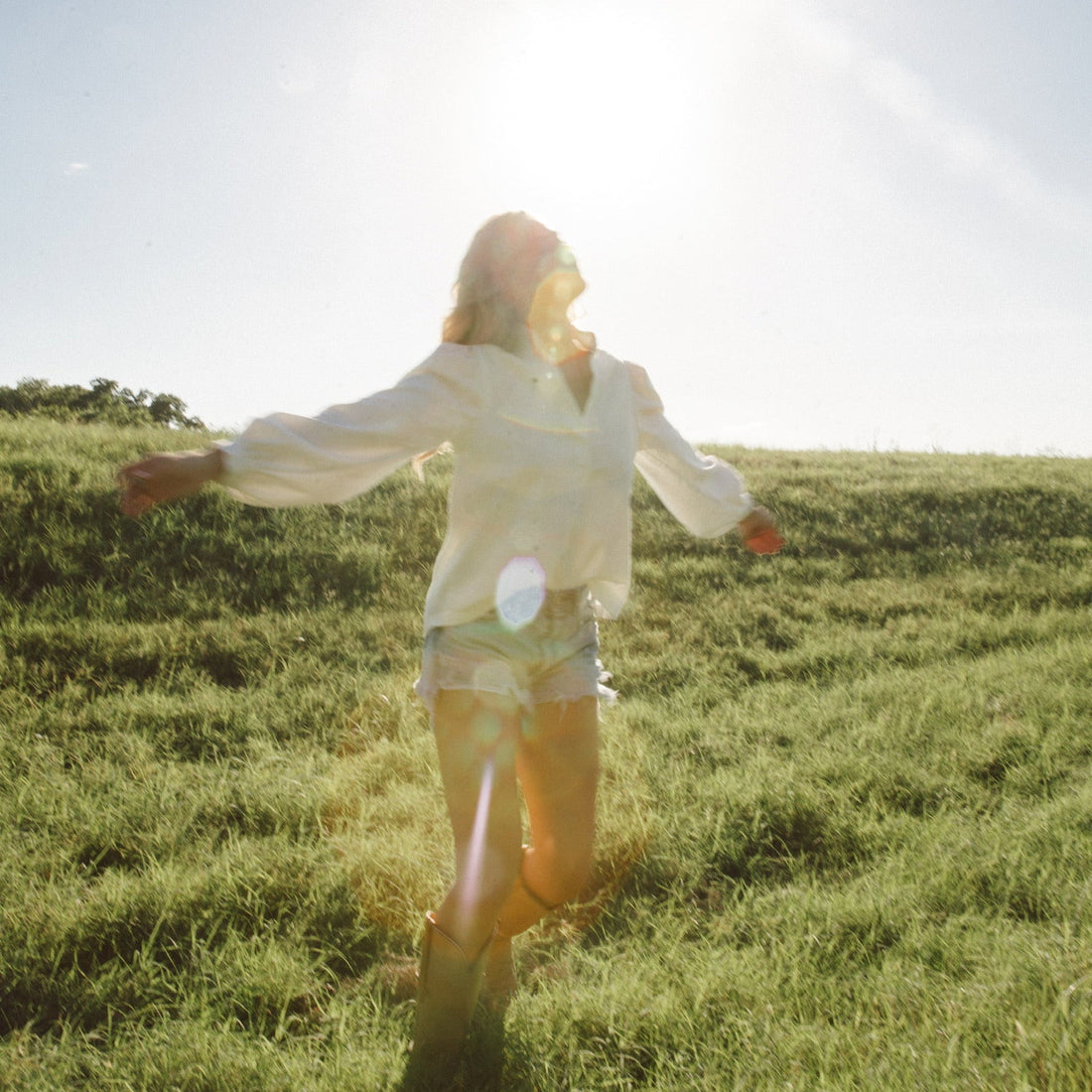 the Laura in white denim