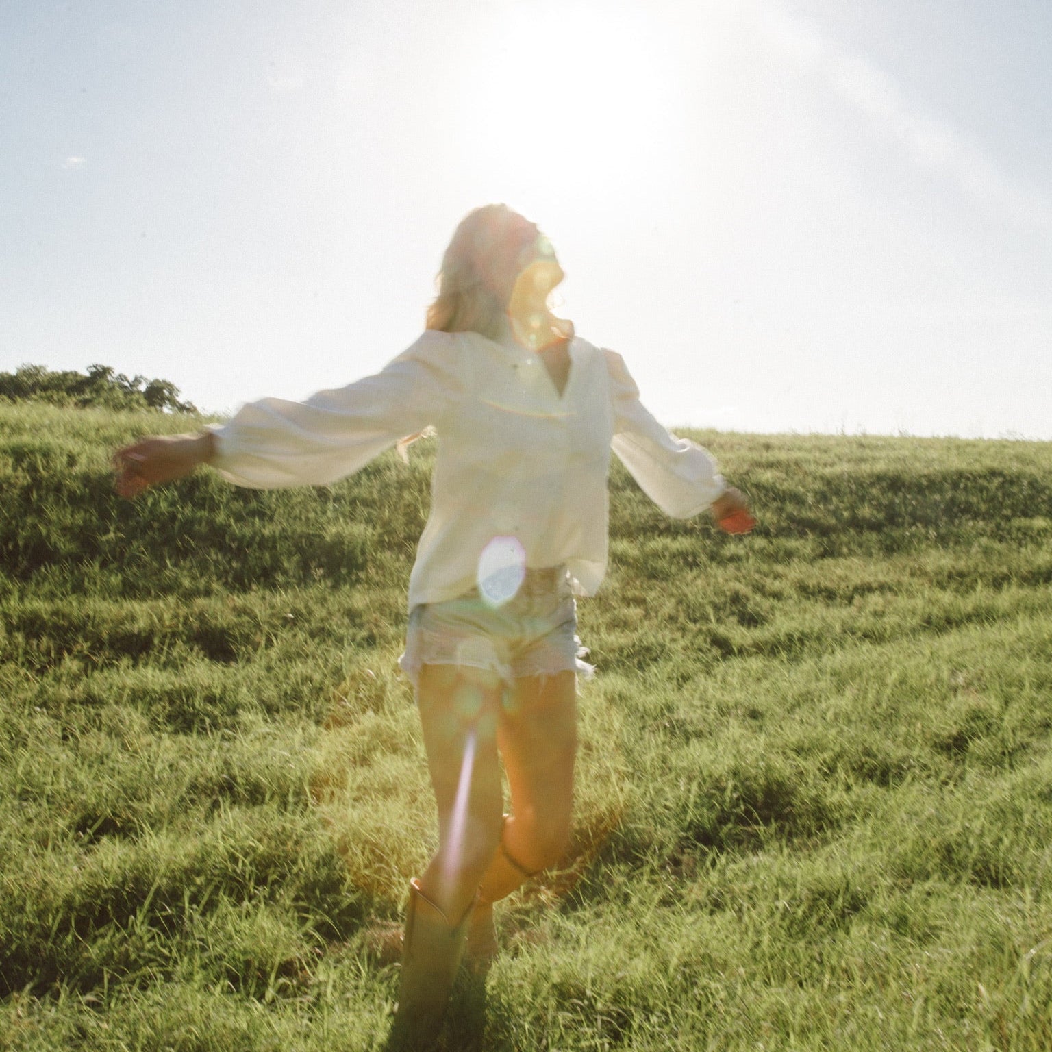 the Laura in white denim
