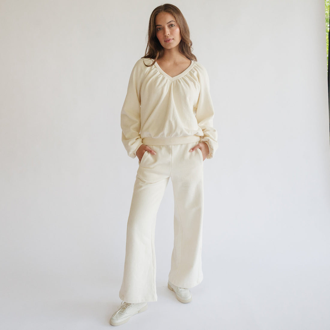 the JENNA in cream fleece