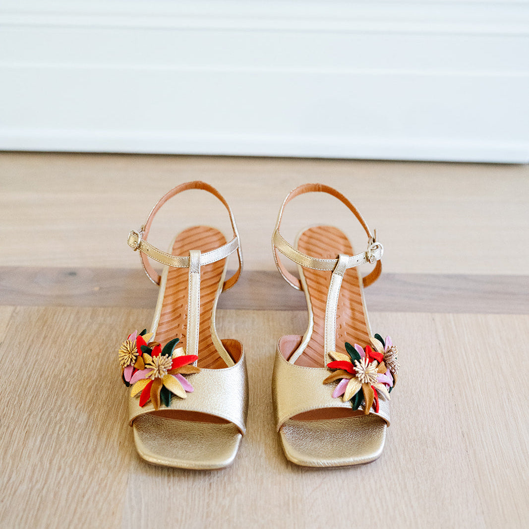 CHI MIHARA Sandal in Champagne