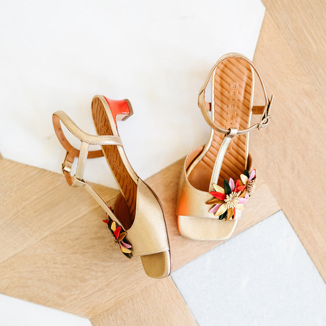 CHI MIHARA Sandal in Champagne