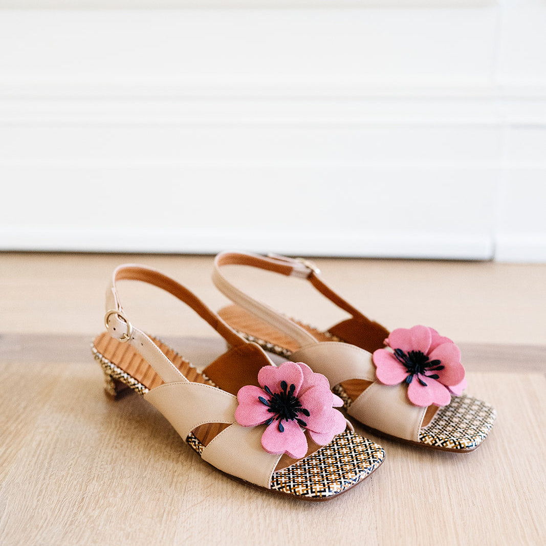 CHI MIHARA Rose Sandal in Nude
