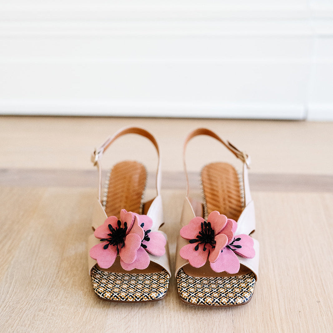 CHI MIHARA Rose Sandal in Nude