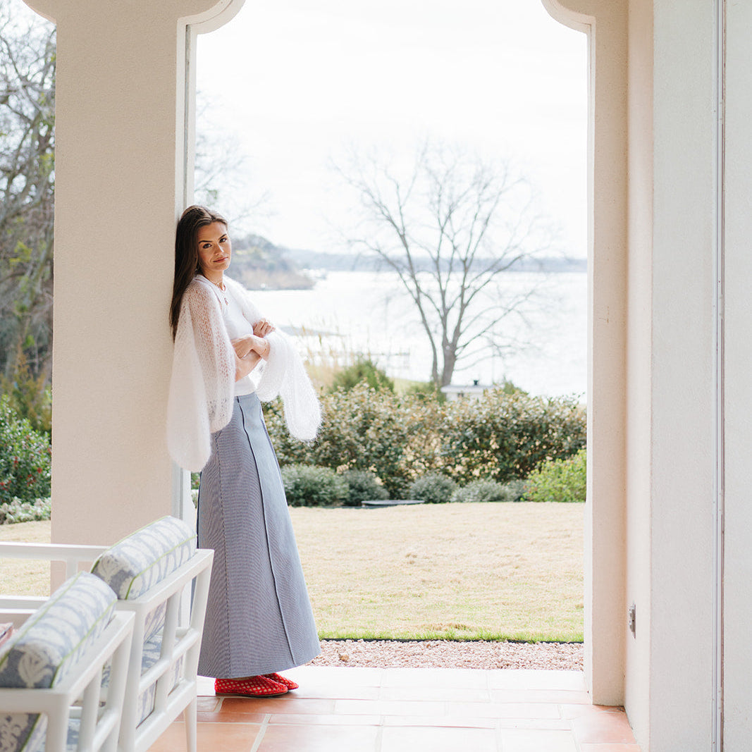 the REAGAN skirt in denim