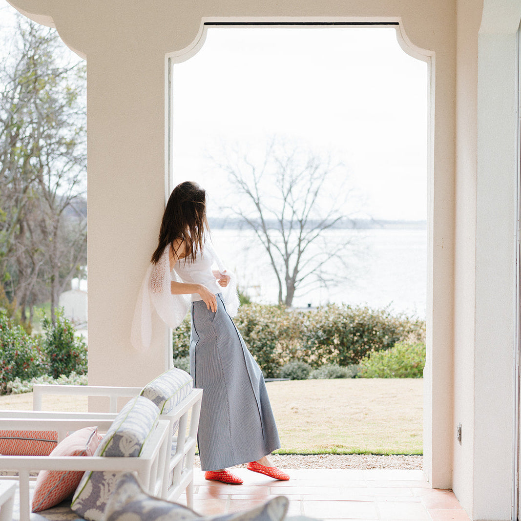 the REAGAN skirt in denim